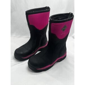 The Original Muck Boot Company Arctic Sport Boots Women's 6 Black Hot Pink Mid
